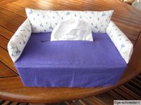 Taschentuch Sofa Lavendel